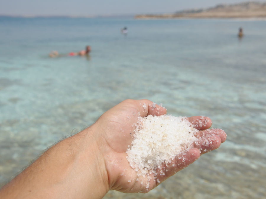 Immagine dei sali del mar morto per psoriasi